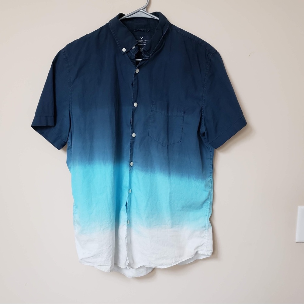American eagle dark blue light blue white